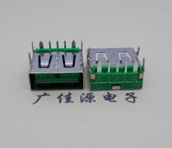 积石山5A大电流 快充接口 USB5p绿胶芯 常规母座