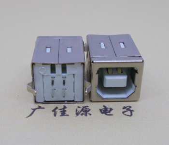 曹县USB BF180度母座 打印机接口 立式直插带赛