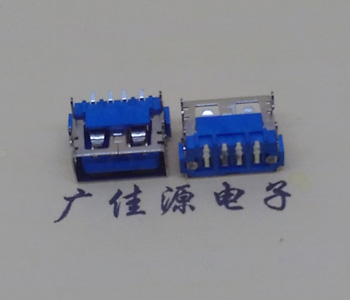 札达AF短体10.0接口 蓝色胶芯 直边4pin端子SMT