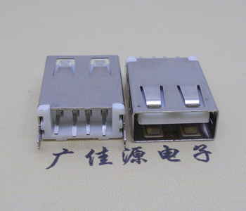 岭东USB AF立式 直插 加长款17.5MM 大电流3A插座