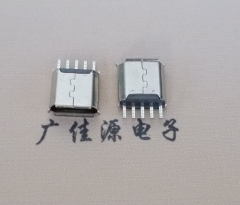 三台Micro USB接口 母座B型5p引脚焊线无后背
