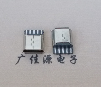 武江Micro USB5p母座焊线 前五后五焊接有后背