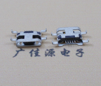 三台MICRO USB 5PIN接口 沉板1.6MM 四脚插板无导位