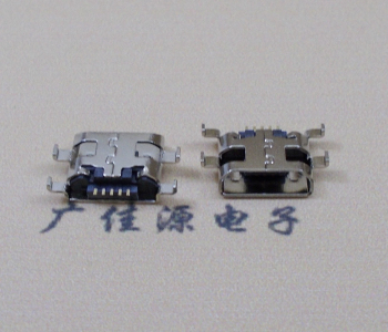三台MICRO USB 沉板母座 四脚插 镀雾镍 直边斜口定义