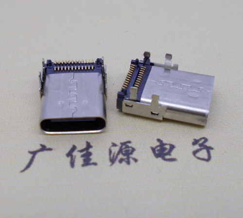 万年板上型Type-C24P母座双排SMT贴片连接器