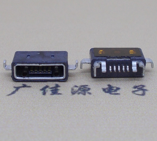 海珠MICRO USB防水AB型口母头3D图纸封装