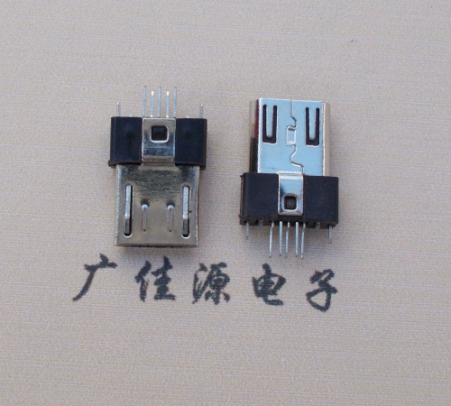 田东MICRO USB2.0插头.带卡勾-无卡勾夹板公头