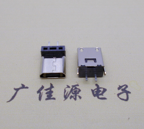 三台micro 2p直插母座无卷边180度铆合式H=9.3、10.0、10.5、11.5mm