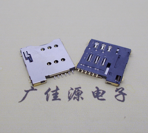 MICRO SIM 1.35H 6P PUSH卡座连接器