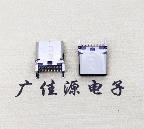 USB 3.1TYPE-C16Pin立贴母头座子引脚接线正负级详解
